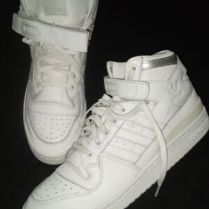 Adidas White High-Top Sneakers